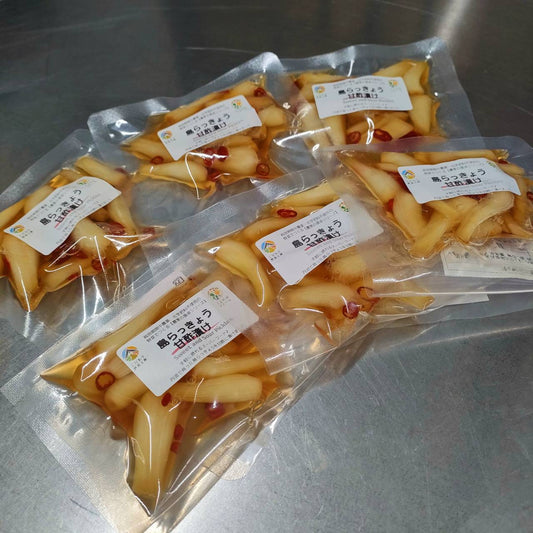【ことのはファーム】島らっきょうの甘酢漬け：6パック（送料込み：日本全国一律）